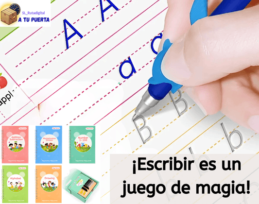 Menos Pantallas, Más Aprendizaje: Set de Cuadernos Mágicos de Caligrafía e Inglés